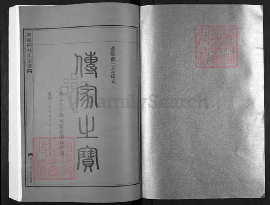 浙江省温州市平阳县浙江省温州市平阳县林氏族谱-济南郡林氏宗谱.pdf电子版预览图1
