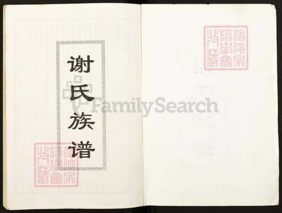 四川省广安市四川省成都市都江堰市龙池镇谢；谢氏族谱-谢氏族谱.pdf电子版预览图1