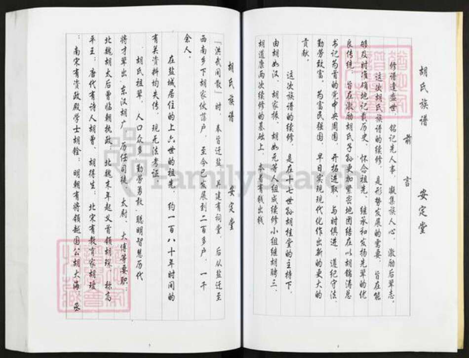 江苏省盐城市亭湖区胡氏安定堂族谱-胡氏家谱.pdf电子版预览图4