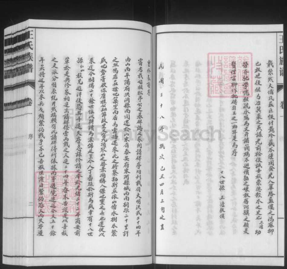 山东省泰安市东平县王氏族谱-斑鸠店王氏族谱.pdf电子版预览图2