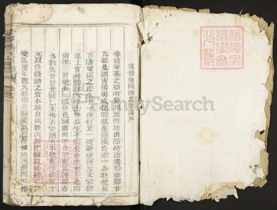 浙江省金华市兰溪市女端口街道潘氏族谱-荣阳潘氏宗谱.pdf电子版预览图1