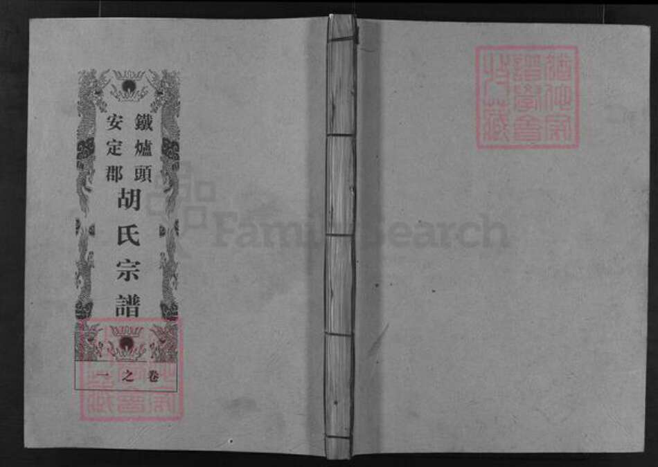 浙江省童；胡氏族谱-安定郡铁炉头胡氏宗谱 [1卷].pdf电子版预览图1