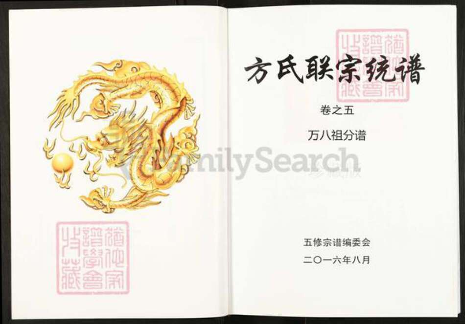 湖北省武汉市新洲区方氏尊文堂族谱-方氏联宗统谱.pdf电子版预览图2