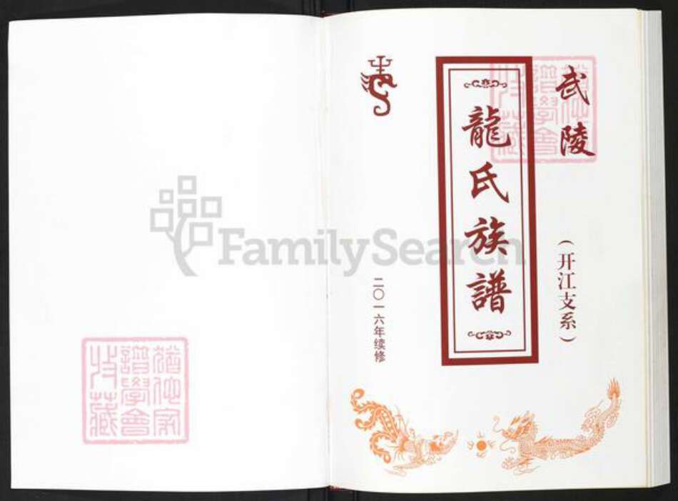 四川省达州市开江县龙氏族谱-武陵龙氏族谱《开江支系》 四川开江县.pdf电子版预览图1