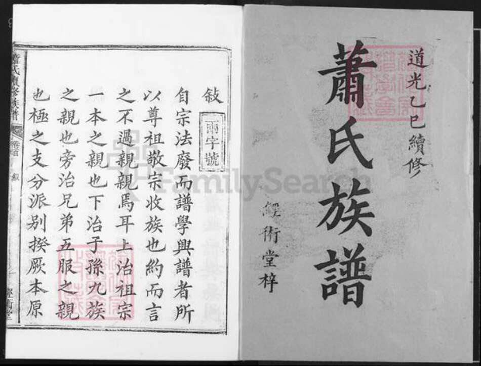 湖南省萧氏经术堂族谱-萧氏续修族谱.pdf电子版预览图1