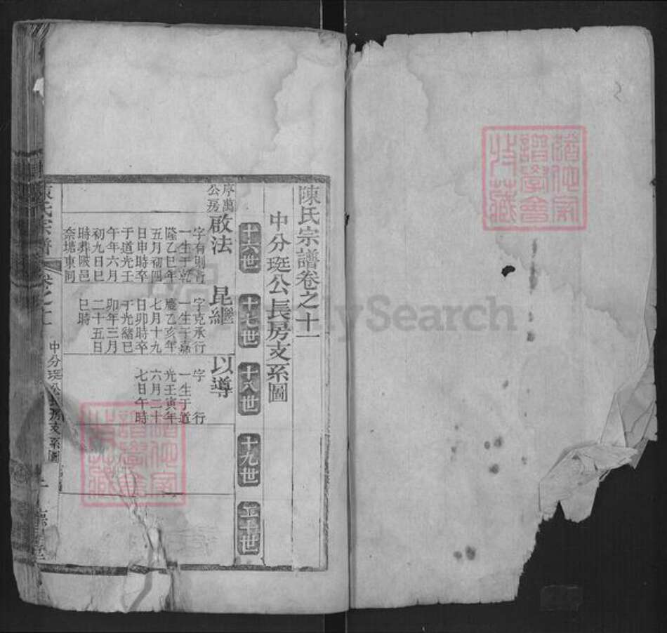 湖北省黄冈市红安县陈氏德星堂族谱-陈氏宗谱.pdf电子版预览图1