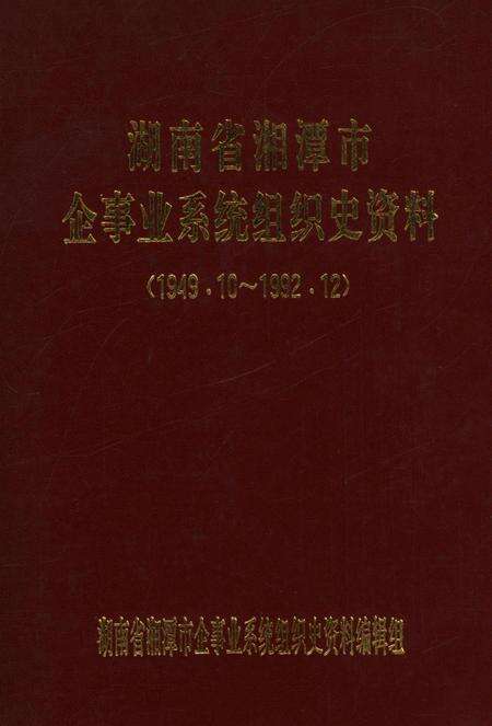 湖南省湘潭市企事业系统组织史资料.pdf电子版_湖南省志缩略图