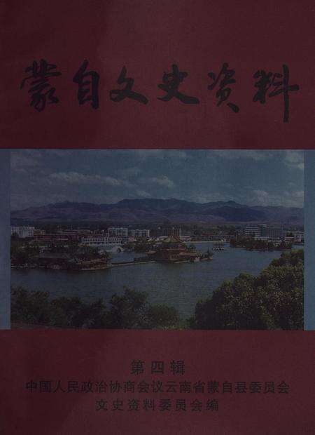 蒙自文史资料(第四辑).pdf电子版_云南省志缩略图