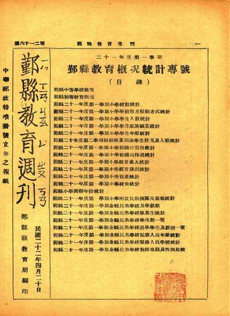 鄞县教育周刊 [鄞县县教育局 编印]-0612期.pdf电子版_浙江省志缩略图