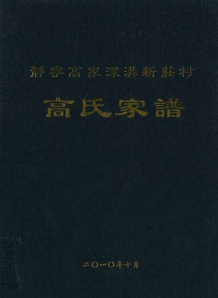 高氏家谱（静宁高家深沟新庄村）.pdf电子版_甘肃省志缩略图