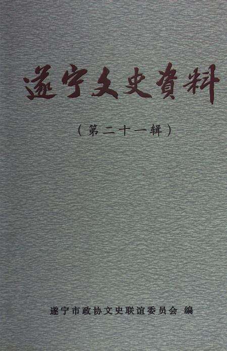 遂宁文史资料（第二十一辑）.pdf电子版_四川省志缩略图