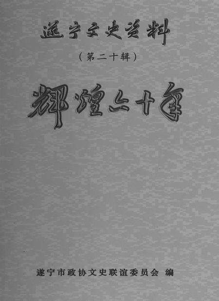 遂宁文史资料（第二十辑辉煌六十年）.pdf电子版_四川省志缩略图