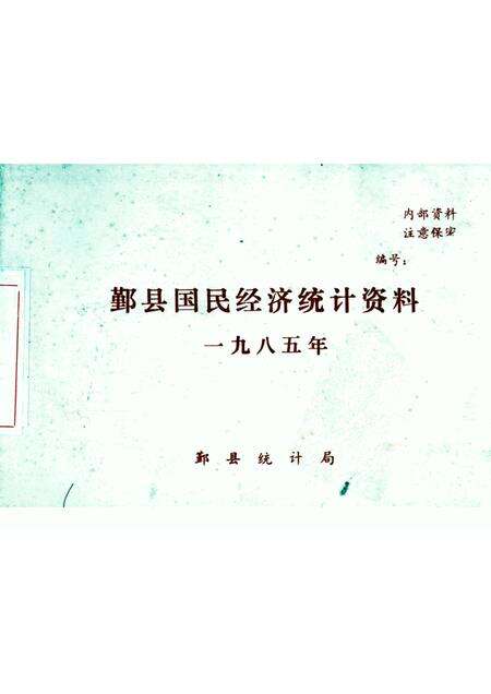 1985-鄞县国民经济统计资料  1985.pdf电子版_浙江省志缩略图