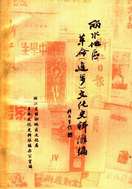 1992-丽水地区革命  进步  文化史料汇编  1919-1949.pdf电子版_浙江省志缩略图