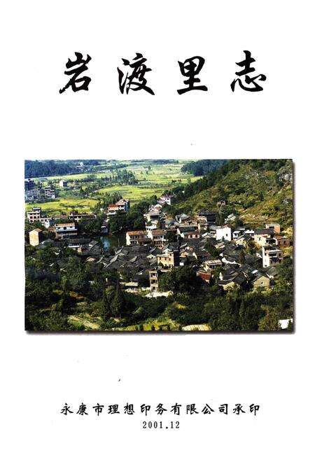 岩渡里志.pdf电子版_浙江省志预览图1