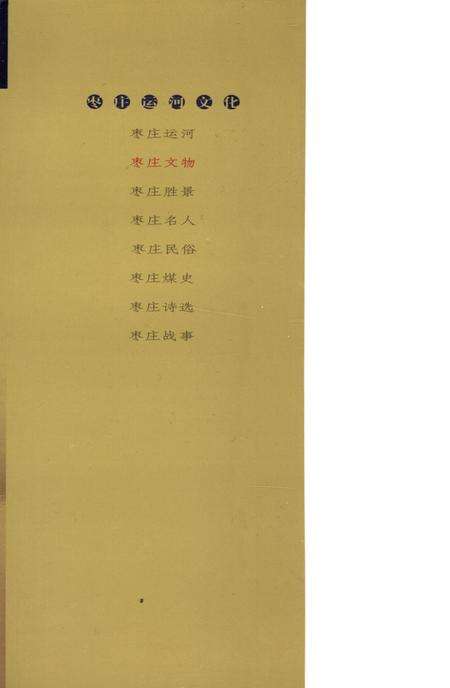 枣庄运河文化——枣庄文物.pdf电子版_山东省志预览图1