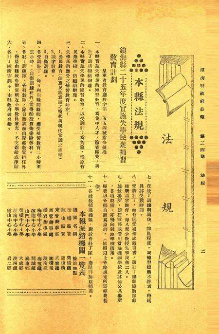 镇海县政府公报 [镇海县政府秘书室 编]-024期.pdf电子版_浙江省志预览图1