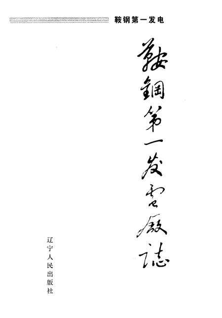 鞍钢第一发电厂志  1991-2000.pdf电子版_辽宁省志预览图1