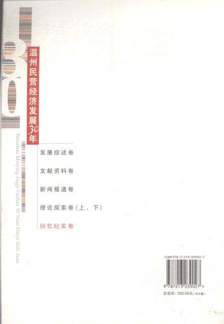 2008-温州民营经济发展30年  回忆纪实卷.pdf电子版_浙江省志预览图1