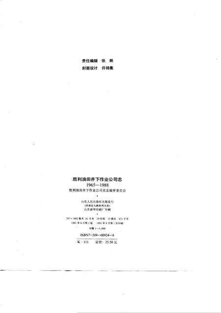胜利油田井下作业公司志  1965-1988.pdf电子版_山东省志预览图2