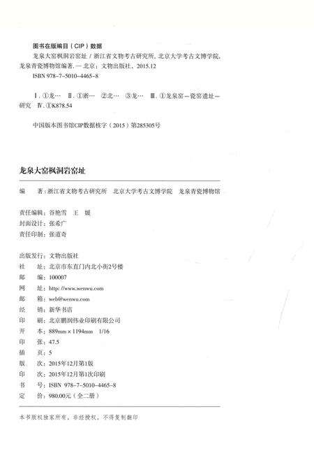 2015-龙泉大窑枫洞岩窑址  上.pdf电子版_浙江省志预览图2