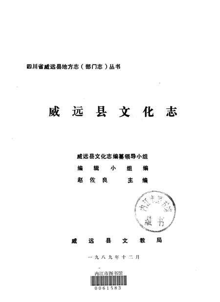 四川省威远县地方志（部门志）丛书 威远县文化志.pdf电子版_四川省志预览图4