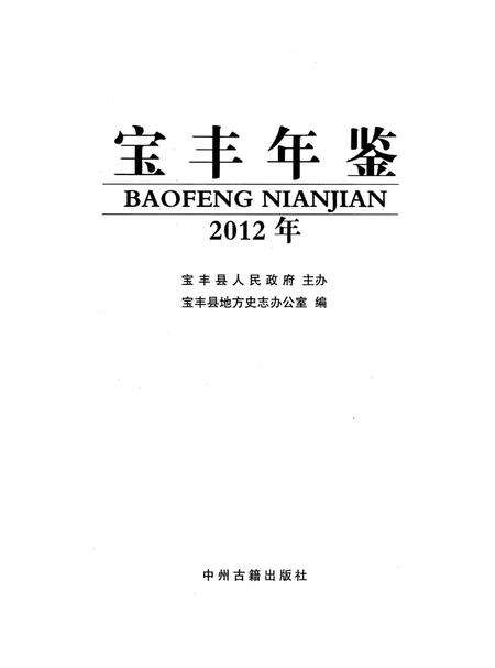 宝丰年鉴（2012）.pdf电子版_河南省志预览图4