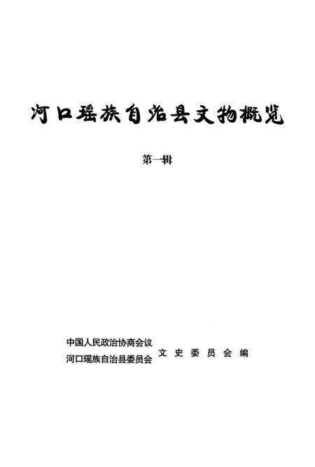 河口瑶族自治县文物概览（第一辑）.pdf电子版_云南省志预览图4