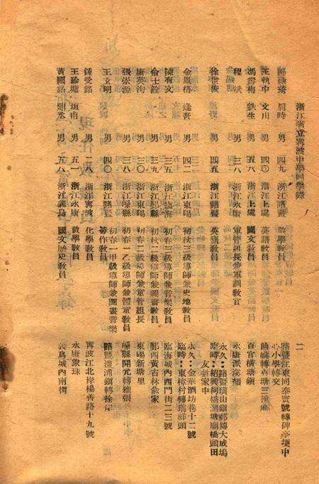 浙江省立宁波中学同学录1941年第2学期.pdf电子版_浙江省志预览图4