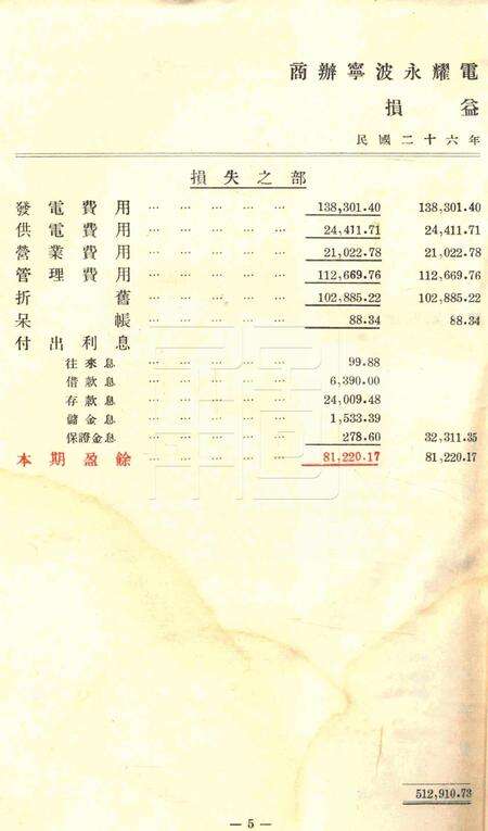 商办宁波永耀电力股份有限公司营业报告书-22届.pdf电子版_浙江省志预览图5