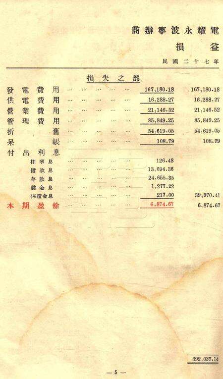 商办宁波永耀电力股份有限公司营业报告书-23届.pdf电子版_浙江省志预览图5