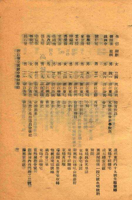浙江省立宁波中学同学录1941年第2学期.pdf电子版_浙江省志预览图5