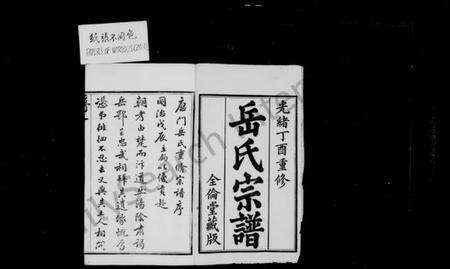 江苏岳氏族谱-唐门岳氏宗谱 [24卷,首1卷](别名：岳氏宗谱).pdf电子版预览图2