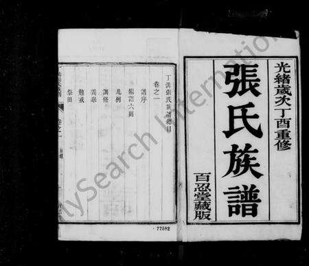 江苏张氏族谱-丁沟张氏族谱 [4卷](别名：甘邑丁沟张氏族谱).pdf电子版预览图1