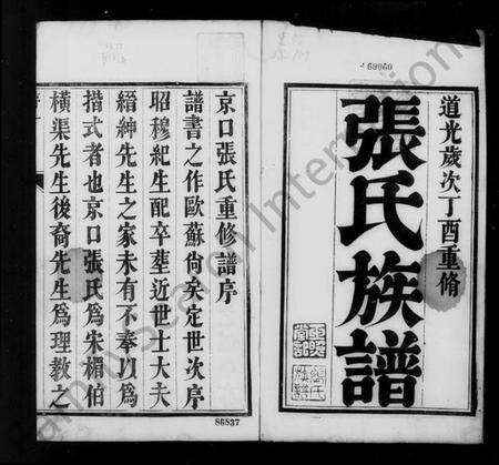 江苏张氏族谱-京口张氏重修族谱 [4卷](别名：张氏族谱).pdf电子版预览图1