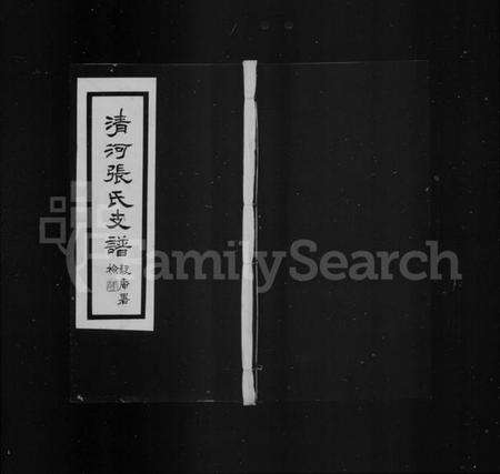 江苏张氏族谱-清河张氏支谱(张氏支谱).pdf电子版缩略图