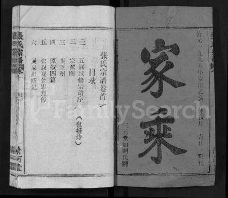 湖北张氏族谱-张氏宗谱 [22卷](别名：Zhang Shi Zong Pu).pdf电子版预览图1