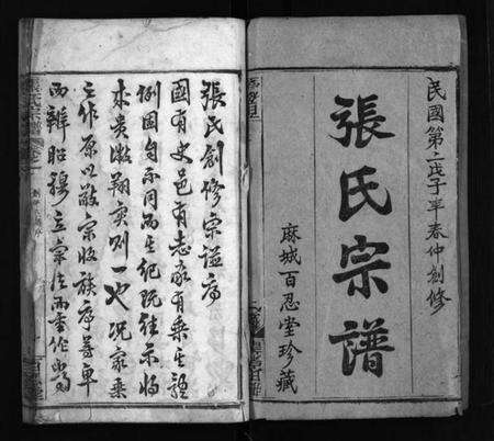 湖北张氏族谱-张氏宗谱 [7卷](别名：Zhang Shi Zong Pu、张氏宗谱).pdf电子版预览图1