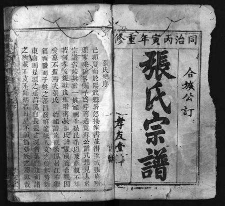 湖北张氏族谱-张氏宗谱 [残卷](别名：Zhang Shi Zong Pu、张氏宗谱).pdf电子版预览图1
