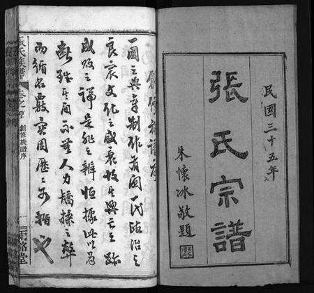 湖北张氏族谱-张氏宗谱[14卷,首3卷,末1卷](别名：Zhang Shi Zong Pu、张氏宗谱).pdf电子版预览图1