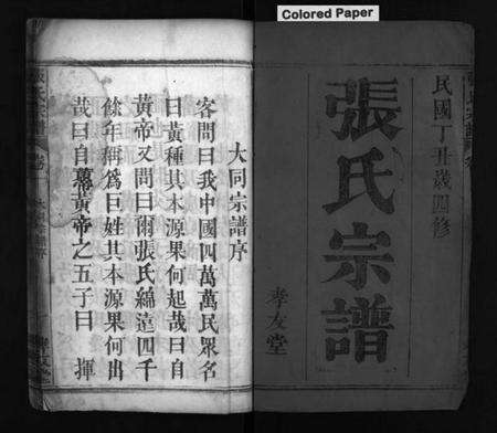 湖北张氏族谱-张氏宗谱 [8卷](别名：Zhang Shi Zong Pu、张氏宗谱).pdf电子版预览图1