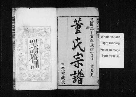 湖北董氏族谱-董氏宗諎 [残卷](别名：董氏四次续修宗谱).pdf电子版预览图2