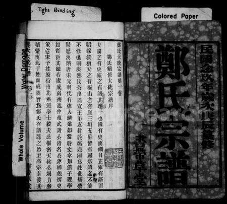 江苏郑氏族谱-郑氏宗谱 [25卷](别名：郑氏大统宗谱).pdf电子版预览图1