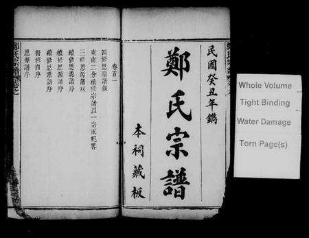 湖北郑氏族谱-黄岗郑氏思源宗谱 [18卷,首4卷](别名：郑氏宗谱、郑氏思源宗谱).pdf电子版预览图1