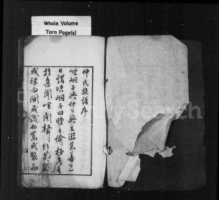 江苏仲氏族谱-仲氏家乘(别名：仲氏族谱).pdf电子版预览图1