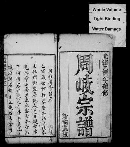 湖北周氏族谱-周岐族谱 [10卷](别名：周岐宗谱).pdf电子版预览图1