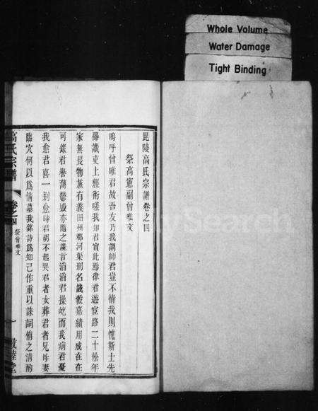 江苏高氏族谱-高氏宗谱 [14卷](别名：毘陵高氏宗谱).pdf电子版预览图1