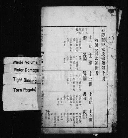 江苏高氏族谱-高氏宗谱 [34卷](毘陵戴墅高氏宗谱).pdf电子版预览图1