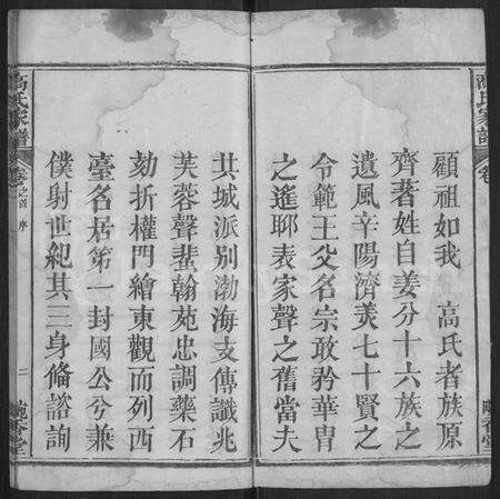 湖北高氏族谱-高氏家谱 [12卷,首末各1卷](别名：高氏家乘).pdf电子版预览图2