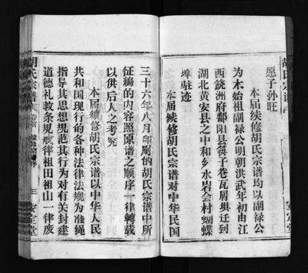 湖北胡氏族谱-胡氏宗谱 [11卷,首1卷](别名：楚黄胡氏宗谱、楚黄胡氏续修宗谱、Hu shi zong pu).pdf电子版预览图4